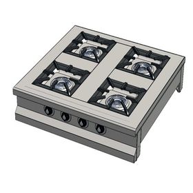 CSA Karacasan Set Üstü 90 cm 4 Gözlü Doğalgazlı Ocak