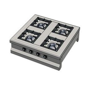 CSA Karacasan Set Üstü 90 cm 4 Gözlü Tüplü Ocak