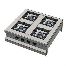 CSA Karacasan Set Üstü 90 cm 4 Gözlü Tüplü Ocak