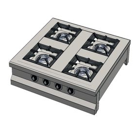 CSA Karacasan Set Üstü 90 cm 4 Gözlü Tüplü Ocak