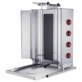 CSA KRCS.DOE.4 İnox Karacasan Endüstriyel Elektrikli 4 Radyanlı Döner Ocağı Makinesi