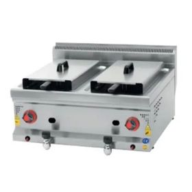 CSA KRCS.SFG.660 60x60x30 cm Gazlı 8+8 Litre Set Üstü Fritöz