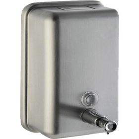 CSK 1000Ml Mat / Krom Dikey Sıvı Sabunluk
