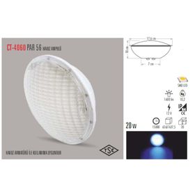 CT-4060 PAR 56 MAVİ LEDLİ HAVUZ AMPULU CATA