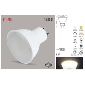 CT-4216 7W/3200K GU10 LED AMPUL(GÜNIŞIĞI) CATA