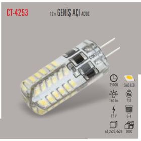 CT-4253 1,8W/3200K G4 12V LEDLİ KAPSÜL AMPUL (GÜNIŞIĞI) CATA
