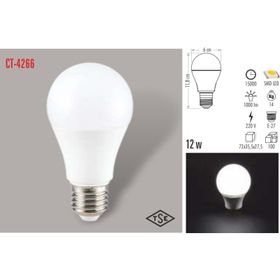 CT-4266 12W/2700K LED AMPUL (GÜNIŞIĞI) CATA