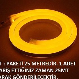 CT-4554 NEON LED HORTUM AMBER(25 MT) CATA