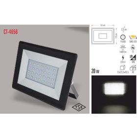 CT-4656 20W/6400K BEYAZ SLİM LED PROJEKTÖR CATA