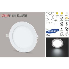 CT-5147 12W/2700K ALM. PANEL LED ARMATÜR (GÜNIŞIĞI)CATA