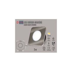 CT-5175 3W/3200K LEDLİ KORİDOR ARMATÜR (GÜNIŞIĞI)CATA