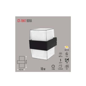 CT-7047 10W/3200K BORA LED APLİK (GÜNIŞIĞI)CATA