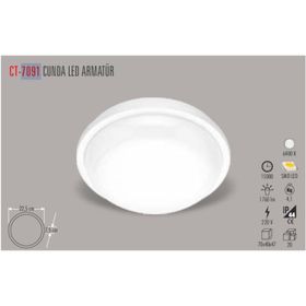 CT-7091 15W/6000K CUNDA LED ARMATÜR (BEYAZ KASA) CATA