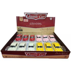 Ctoy 615-3B 1:32 12'li Çek Bırak Klasik Otomobil