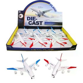 Ctoy A380-6A Çek Bırak Işıklı Sesli Yolcu Uçağı