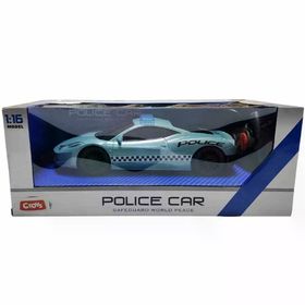 Ctoy CTOY-QX3689-A1 1:16 Işıklı ve Sesli Uzaktan Kumandalı Polis Arabası