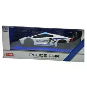 Ctoy CTOY-QX3689-A3 1:16 Işıklı ve Sesli Uzaktan Kumandalı Polis Arabası