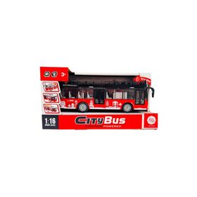 Ctoy Ctoys A1119-13 Kımızı Ses ve Işıklı Oyuncak Şehir Otobüsü