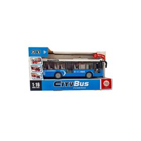 Ctoys A1119-13 Mavi Ses ve Işıklı Oyuncak Şehir Otobüsü