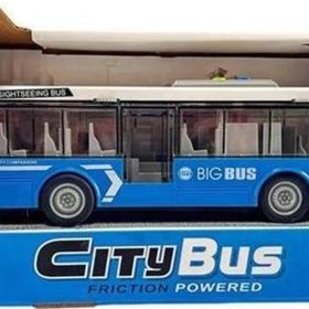 Ctoys A1119-13 Mavi Ses ve Işıklı Oyuncak Şehir Otobüsü