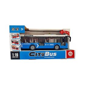 Ctoys A1119-13 Mavi Ses ve Işıklı Oyuncak Şehir Otobüsü