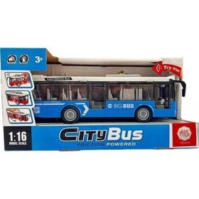 Ctoys A1119-13 Mavi Ses ve Işıklı Oyuncak Şehir Otobüsü