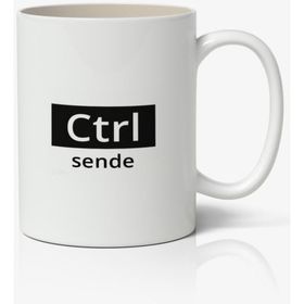 Ctrl Sende Yazılı Baskılı Kupa