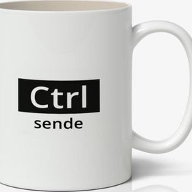 Ctrl Sende Yazılı Baskılı Kupa