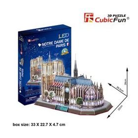 Cubic Fun 3D 149 Parça Led Notre Dame Kilisesi Fransa Puzzle