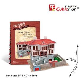 Cubic Fun 3D 18 Parça Türk Halk Evi 2 Puzzle