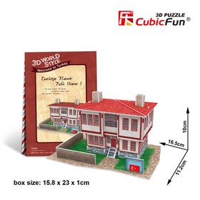 Cubic Fun 3D 26 Parça Türk Halk Evi 1 Puzzle