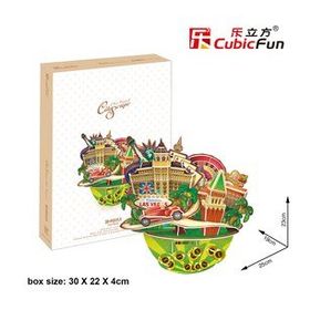 Cubic Fun 3D 64 Parça Las Vegas Şehir Kompozisyonu Puzzle