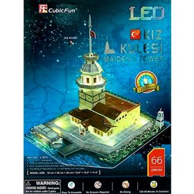 Cubic Fun 3D 66 Parça Led Kız Kulesi Puzzle