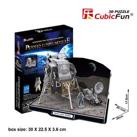 Cubic Fun 3D Apollo Lunar Module 104 Parça Puzzle