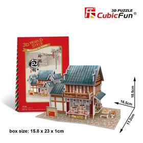 Cubic Fun 3D Chinese Linglong Steamed Stuffed Bun Shop 39 Parça Puzzle