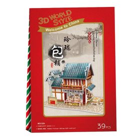 Cubic Fun 3D Chinese Linglong Steamed Stuffed Bun Shop 39 Parça Puzzle