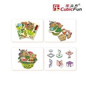 Cubic Fun 3D Cityscape - Las Vegas 64 Parça Puzzle