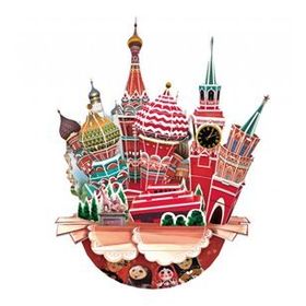 Cubic Fun 3D Cityscape - Moscow 68 Parça Puzzle