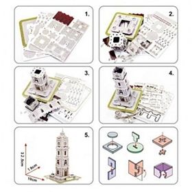Cubic Fun 3D Dolmabahçe Saat Kulesi 93 Parça Puzzle