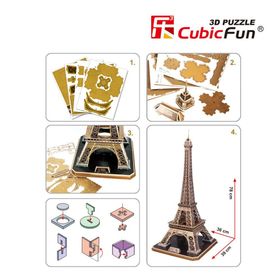 Cubic Fun 3D Eyfel Kulesi - Fransa 82 Parça Puzzle