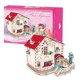 Cubic Fun 3D Holiday Bungalow Dollhouse 114 Parça Puzzle