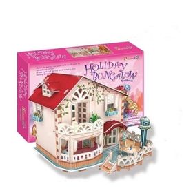 Cubic Fun 3D Holiday Bungalow Dollhouse 114 Parça Puzzle