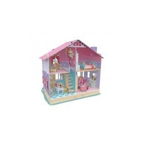 Cubic Fun 3D Holiday Bungalow Dollhouse 114 Parça Puzzle