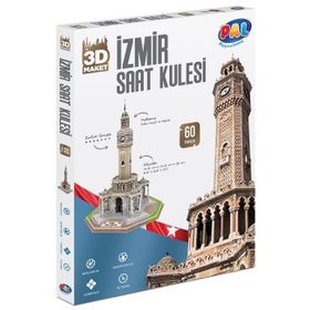 Cubic Fun 3D İzmir Saat Kulesi 61 Parça Puzzle