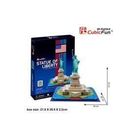 Cubic Fun 3D Özgürlük Anıtı ABD 39 Parça Puzzle