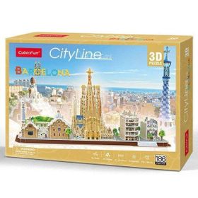 Cubic Fun 3D Puzzle CUB/MC256h City Line - Barcelona - İspanya