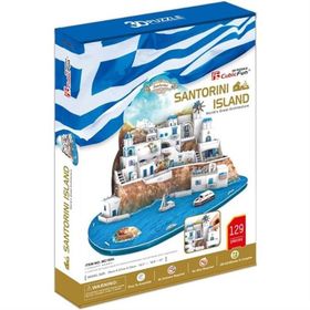 Cubic Fun 3D Santorini Island 129 Parça Puzzle