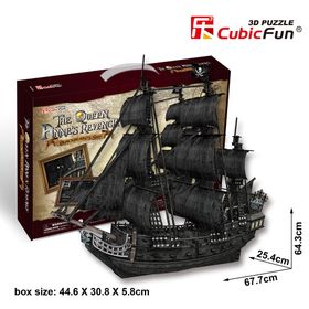 Cubic Fun 3d The Queen Anne S Revenge Gemi 308 Parça Puzzle