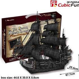 Cubic Fun 3d The Queen Anne S Revenge Gemi 308 Parça Puzzle