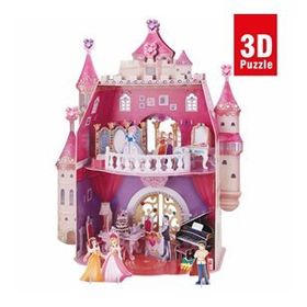Cubic Fun 95 Parça Prenses Doğum Günü Şatosu 3D Puzzle